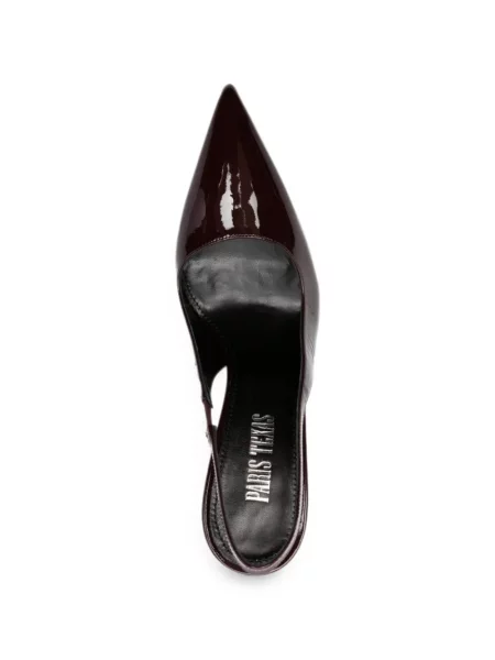 Pantofi cu toc Paris Texas slingback maro