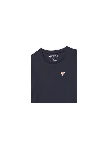 Guess Marškinėliai Tamsiai Regular Fit mėlyna