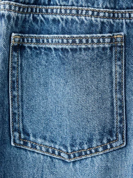 Dżinsy wide leg Dzieci 9 MANGO KIDS ciemnoniebieski