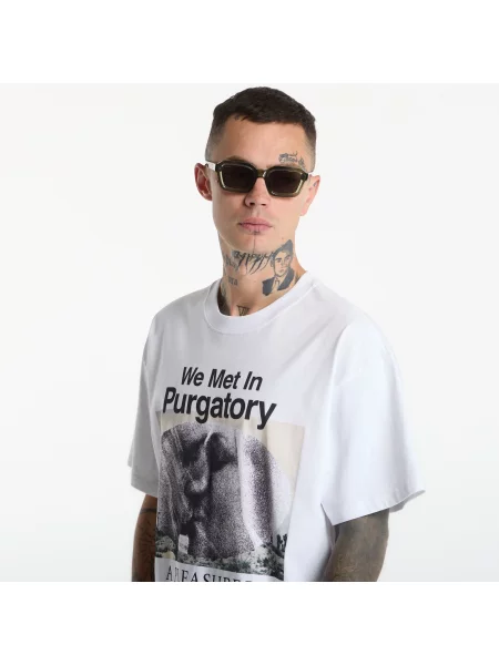 Tricou PLEASURES Devotion T-Shirt White M alb