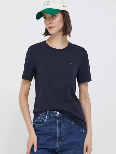 Тениска Tommy Hilfiger тъмносиньо