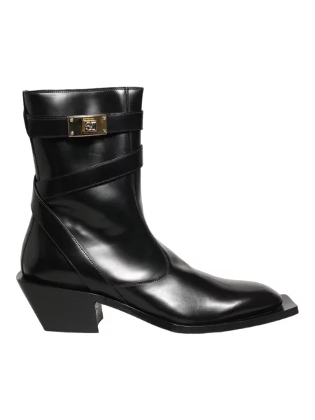 Botki Dolce And Gabbana skórzane czarne