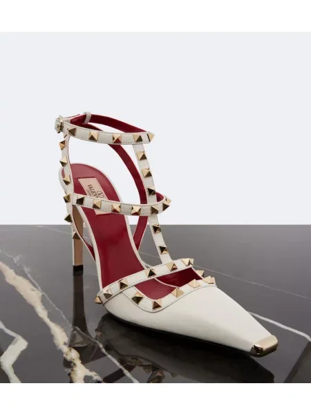 Pantofi cu toc Valentino Garavani din piele alb