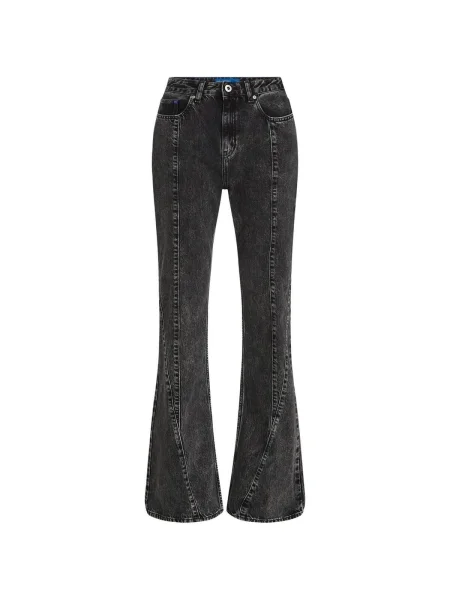 Blugi evazați Karl Lagerfeld negru