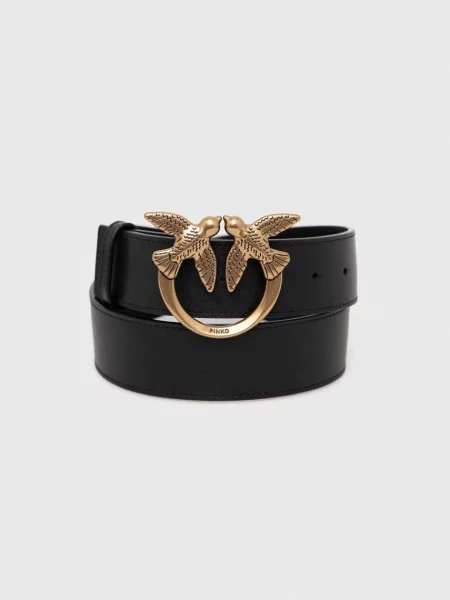 Pinko curea de piele negru