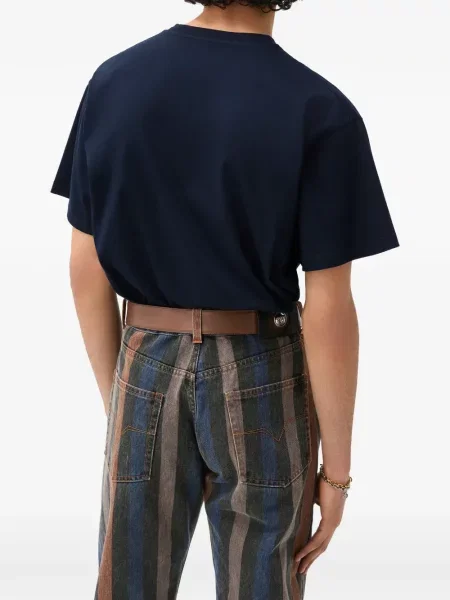 Tricou Versace din jerseu albastru