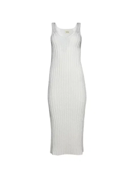 Rochie midi Khaite tricotate alb