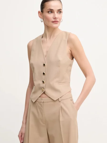 Marciano by Guess vestă din amestec de lână IRINA bej