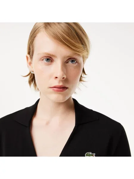 Поло Lacoste черное