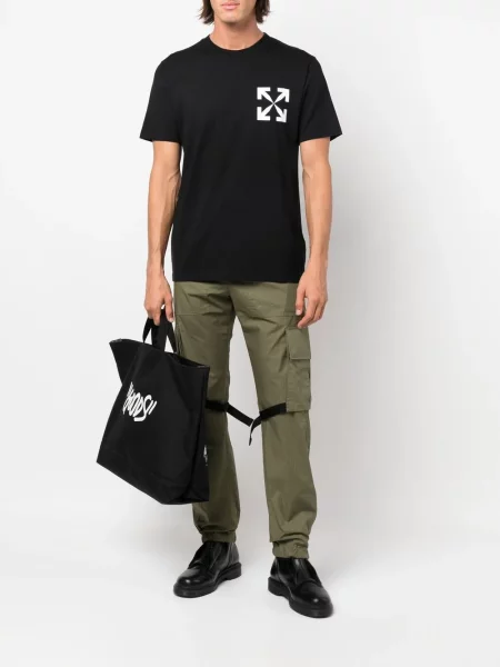 Tričko Off-white s autogramem bílé