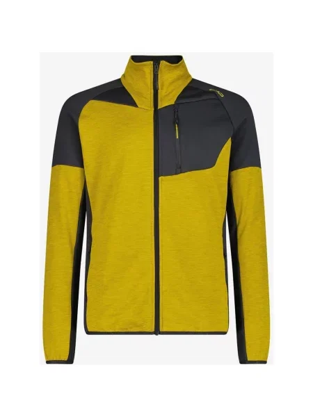 Bluza polarowa CMP Pile Grid Tech żółty 56 czarny