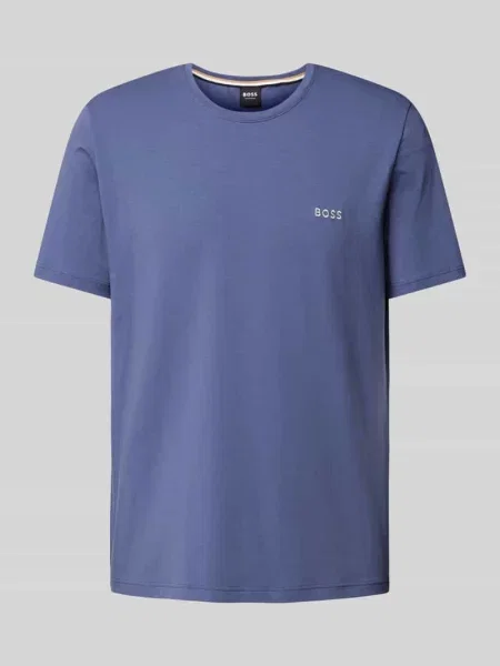 BOSS t-shirt lounge melanżowy niebieski