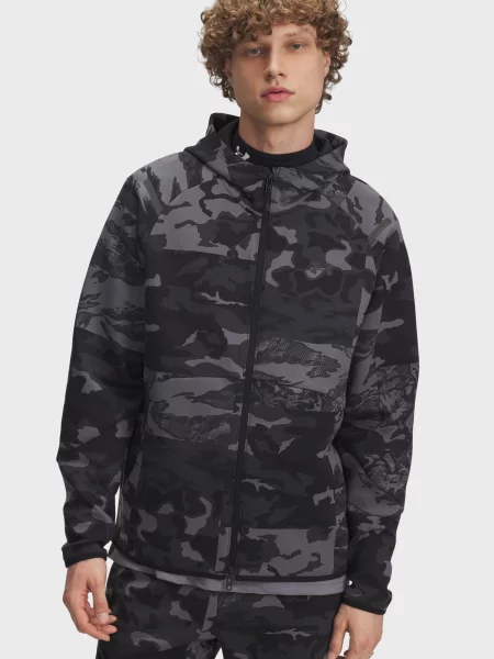 Камуфляжная спортивная кофта Under Armour черная