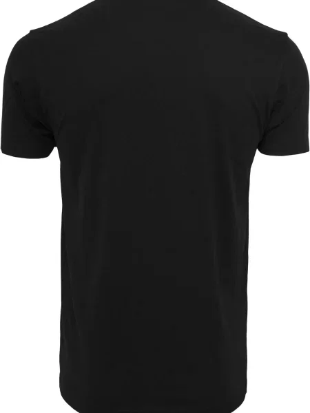 Mister Tee Tricou gri închis / negru alb