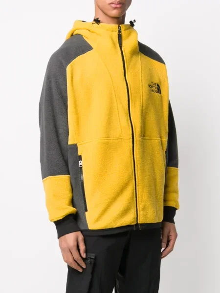 Geacă The North Face cu glugă galben