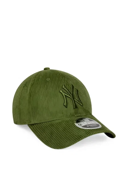 Șapcă New Era Cap de catifea cord verde