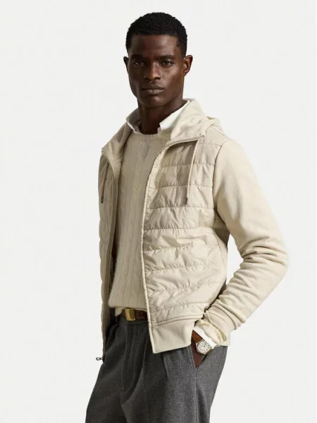 Polo Ralph Lauren Ζακέτα φούτερ γκριζομπέζ μπεζ