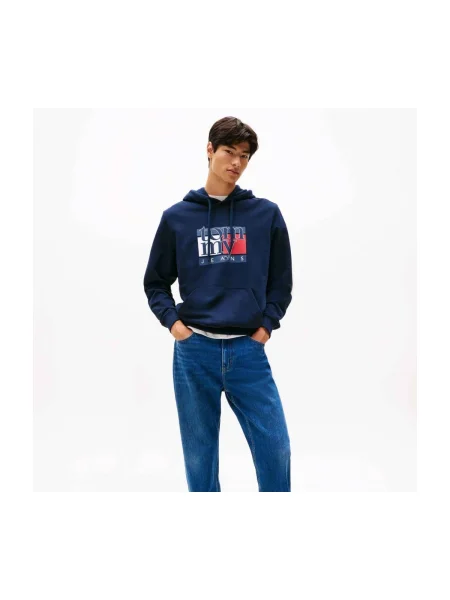 Geacă de blugi Tommy Jeans albastru