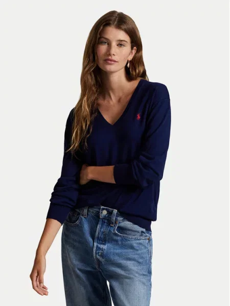 Polo Ralph Lauren Pulover Mornarsko modra