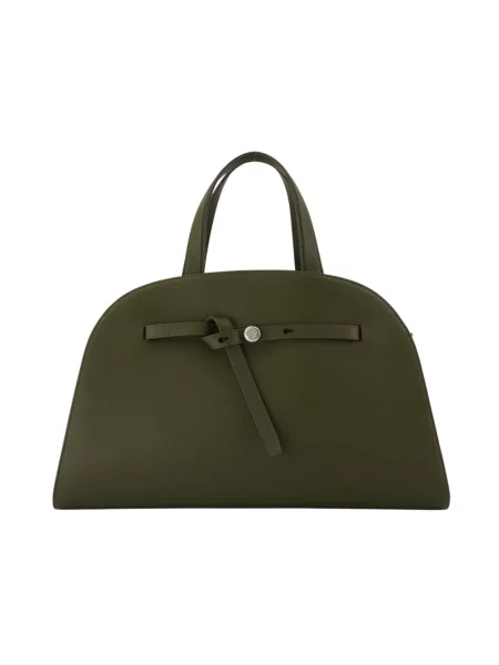 Top Tory Burch skórzany zielony