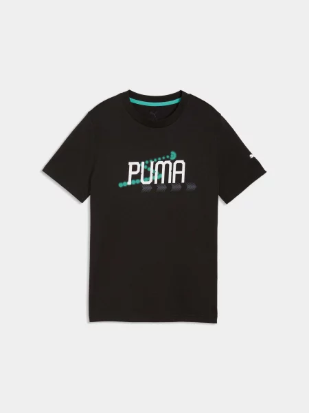Дитяча Футболка PUMA Active Sports Graphic Tee комбінований верх чорний