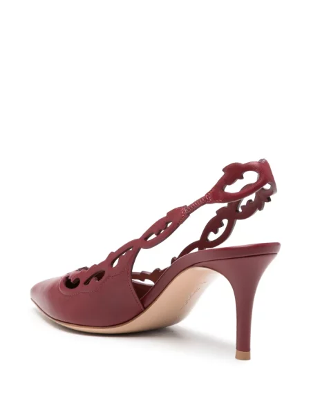 Pantofi cu toc Gianvito Rossi slingback roșu