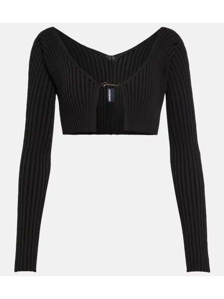 Cropp cardigan Jacquemus negru