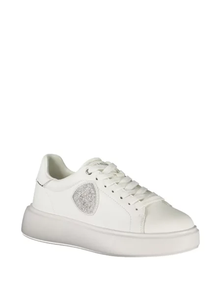 Sneakerși Blauer cu platformă alb