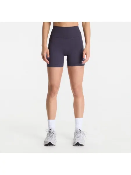 Pantaloni scurți Nike One High-Waisted 5 Biker Shorts Gridiron/ White M alb