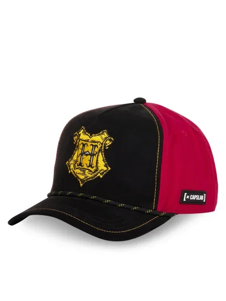Шапка с козирка Capslab x Harry Potter с апликация черно