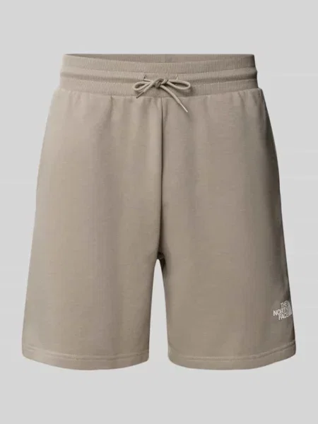 Szorty z logo The North Face beżowe