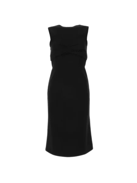 Sukienka bez rękawów Sportmax bez rękawów czarna