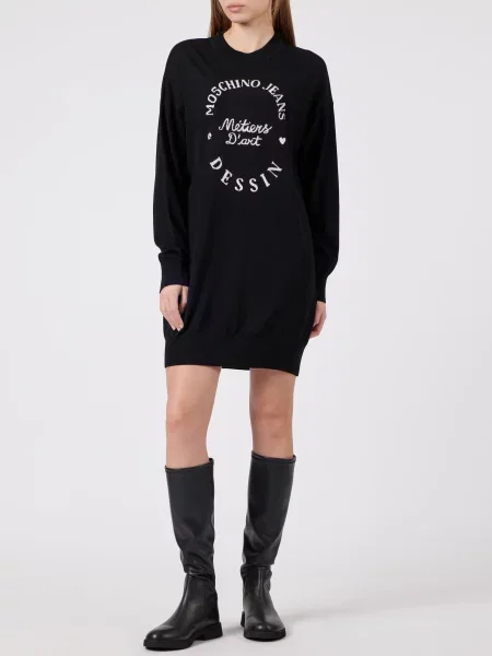 Платье Moschino Jeans черное