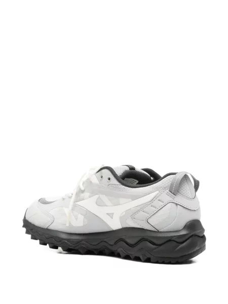 Sneakers Mizuno με κορδόνια με δαντέλα γκρι