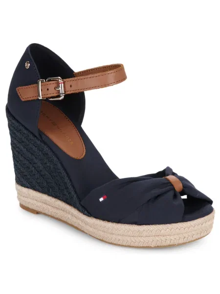 Espadrilky Tommy Hilfiger na kline s otvorenou špičkou
