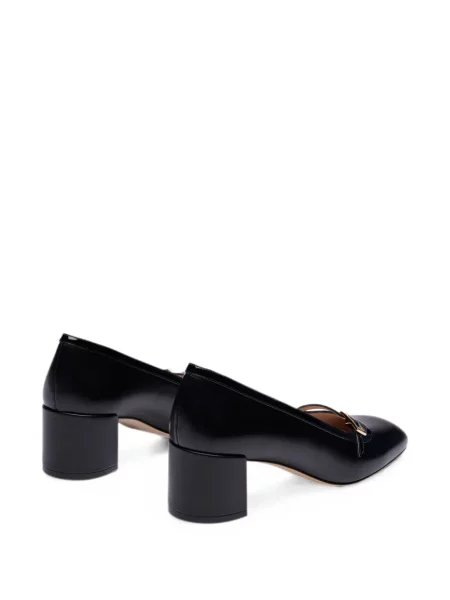 Pantofi cu toc Stuart Weitzman cu cataramă cu bretele negru
