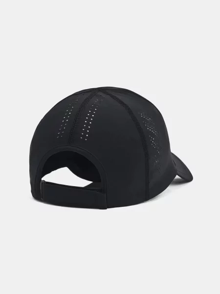 Шапка с козирка Under Armour Iso Cill Launch черно с изчистен дизайн сиво