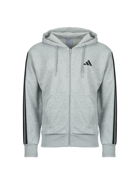 Hanorac Adidas cu dungi din material terry gri
