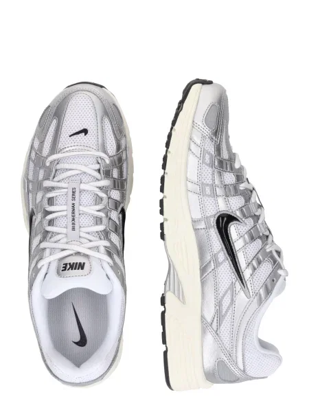 Nike Sportswear Nízke tenisky čierna / strieborná biela