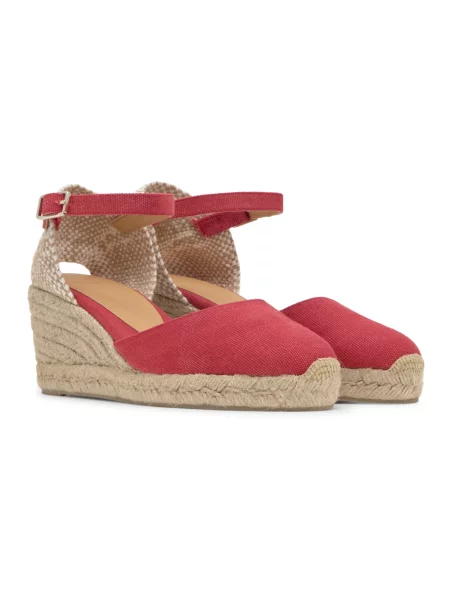 Espadryle NA Koturnie 7 CM Castañer czerwone