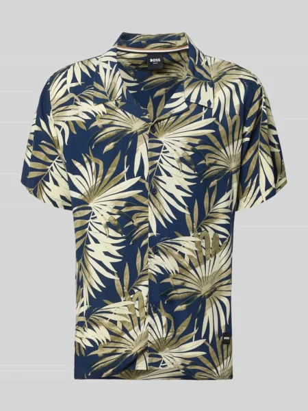 Koszula casualowa o kroju regular fit z czystej model BEACH SHIRT' Boss zielona
