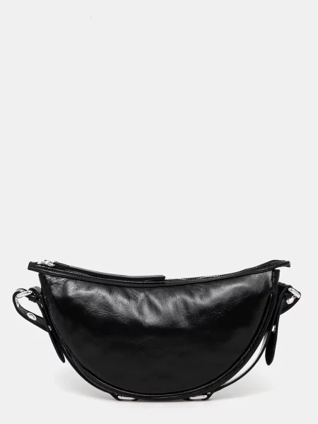 Geanta de piele By Far din piele negru