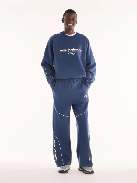Флисовый свитер New Balance синий