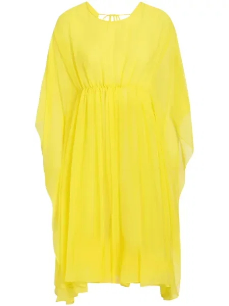 Rochie Dolce & Gabbana transparente de costum galben