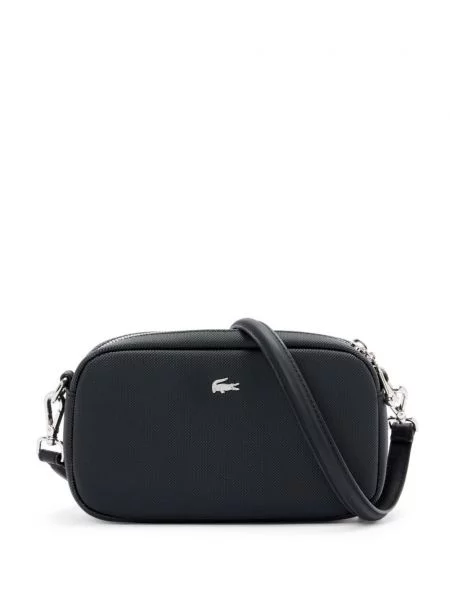 Geantă messenger Lacoste negru