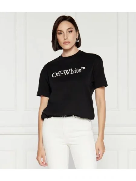 OFF-WHITE Tricou BOOKISH | Relaxed fit alb