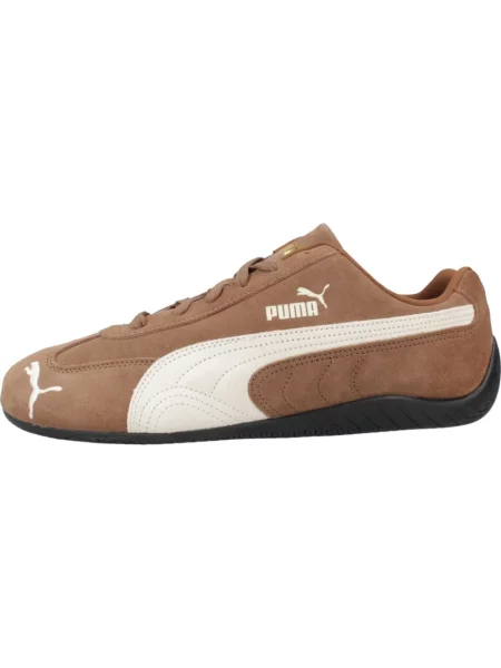 Sneakersy Puma skórzane brązowe