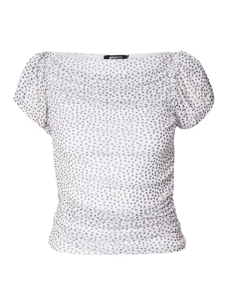 Gina Tricot Majica črna bela