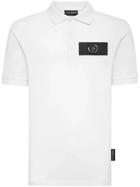 Polo Plein Sport cu imagine alb