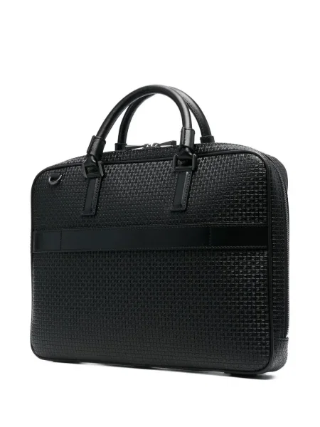 Kožená taška na notebook Serapian černá